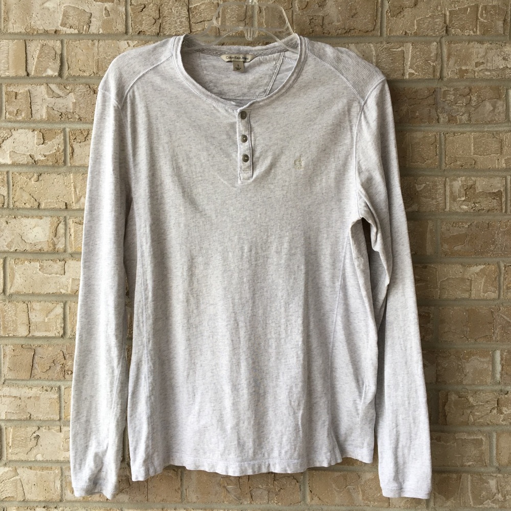 Calvin Klein Jeans Henley Shirt Size S